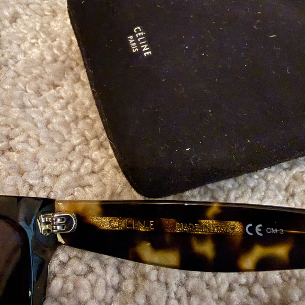Celine Tortoise Square Sunglasses - Picture 2 of 2